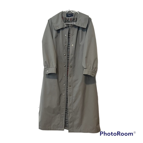 Vintage Jackets & Blazers - Vintage Ariston Grey Trench Coat